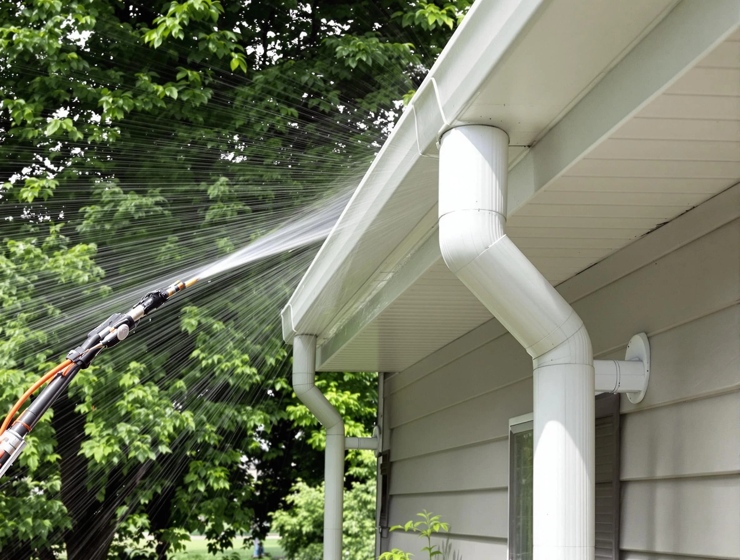 Cleared gutters by Strongsville Roofing Company for a clean drainage system in Strongsville, OH