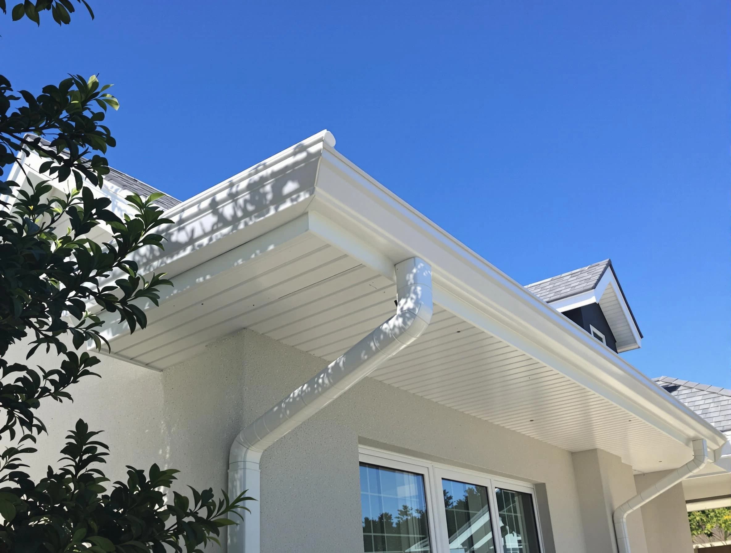 Custom-fit rain gutter system by Strongsville Roofing Company in Strongsville, OH